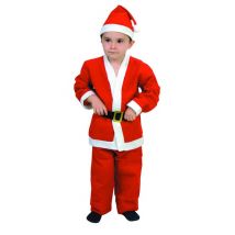 Weihnachtsmann-Kostüm für Kinder Weihnachtskostüm rot-weiss - Thema: Weihnachten und Winter - Weiß - Größe 98/116 (3-4 Jahre)