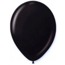 Luftballons Party-Deko Set 12 Stück schwarz - Thema: Geburtstag und Jubiläum - Schwarz