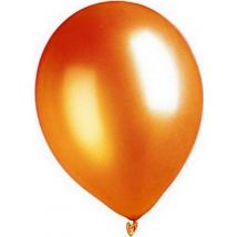 Metallic Luftballons Ballons Party-Deko 100 Stück orange 30cm - Thema: Mottoparty - Orange