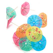 Party Cocktail Schirmchen 10 Stück bunt 10cm - Thema: Fasching und Karneval