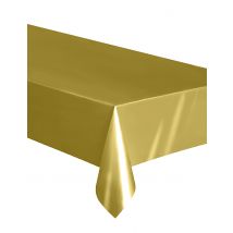 Tischdecke Partydeko Partyzubehör goldfarben 137 x 274 cm - Thema: Geburtstag und Jubiläum - Gelb/Blond