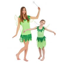 Süsses Feen-Paarkostüm für Mutter und Tochter grün - Thema: Fasching und Karneval - Grün