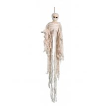 Horror-Mumie Halloween Party-Hängedeko creme 100cm - Thema: Halloween - Beige