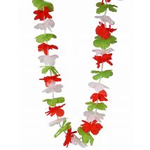 Italien-Blütenkette Italien-Fanaccessoire grün-weiss-rot - Thema: Fasching und Karneval - Bunt