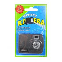 Spritzende Kamera Scherzartikel schwarz