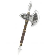 Krieger Axt Wikinger gold-silber - Thema: Mottoparty - Silber/Grau