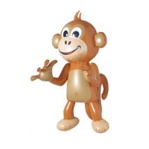 Affe aufblasbar Deko-Artikel braun 50 cm - Thema: Sommerparty - Braun