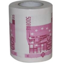 Toilettenpapier 500 Euro-Schein weiss-lila - Thema: Silvester und Neujahr - Bunt