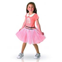 Violetta-Kinderkostüm Disney-Lizenzkostüm rosa-lachs-weiss - Thema: Fasching und Karneval - Größe 104/116 (5-6 Jahre)