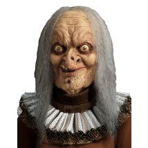 Bösartige Hexe Horror-Maske Zauberin grün-grau - Thema: Halloween - Silber/Grau