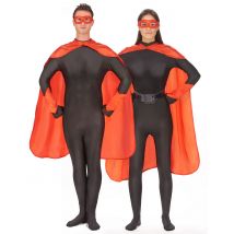 Superhelden-Set für Erwachsene rot - Thema: Fasching und Karneval - Rot/Rotbraun