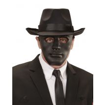 Phantom Karneval-Maske Anonymous schwarz - Thema: Fasching und Karneval - Schwarz