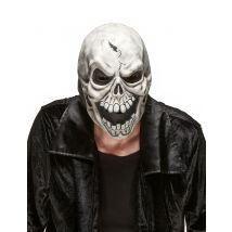 Schädel Maske Halloween Kostümaccessoire weiss-grau - Thema: Halloween
