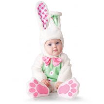 Kaninchen-Babykostüm - Thema: Fasching und Karneval - Weiß - Größe 86/92 (18-24 Monate)
