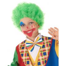 Clown Kinderperücke grün - Thema: Fasching und Karneval - Bunt