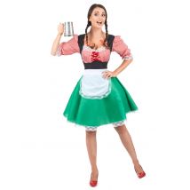 Dirndl Damen-Kostüm bunt - Thema: Oktoberfest - Größe M