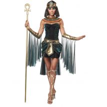 Sexy Cleopatra Damenkostüm Antike schwarz-gold - Thema: Fasching und Karneval - Größe XXL