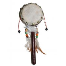 Indianer-Tambourin 21 cm - Thema: Fasching und Karneval
