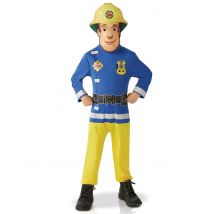 Feuerwehrmann Sam Kinder-Kostüm blau-gelb - Thema: Fasching und Karneval - Größe 84/98 (2-3 Jahre)