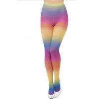 Strumpfhose in Regenbogenfarben für Damen bunt - Leuchtend/Neon