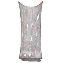 Blutiger Fetzenumhang Halloweendeko grau-rot 75x150cm - Thema: Halloween - Silber/Grau