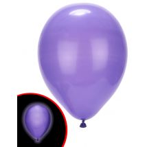 LED-Luftballons Illooms leuchtende Luftballons 5 Stück lila - Thema: Geburtstag und Jubiläum - Violett/Lila