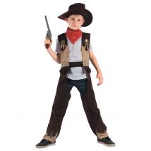 Cowboy-Kinderkostüm Sheriff braun - Thema: Fasching und Karneval - Größe 110-122 (4-6 Jahre)