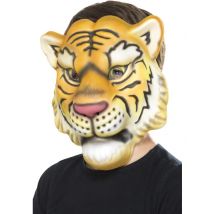 Tigermaske für Kinder - Thema: Fasching und Karneval - Gelb/Blond