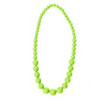 80er-Jahre Perlenkette neongrün - Thema: Fasching und Karneval - Leuchtend/Neon