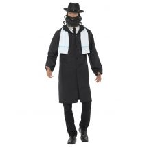 Rabbiner Kostüm - Thema: Fasching und Karneval - Schwarz - Größe M