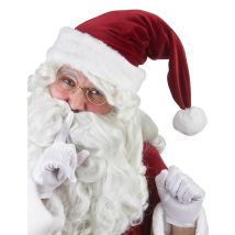 Weihnachtsmann Mütze Zipfelmütze rot-weiss - Thema: Weihnachten und Winter - Weiß