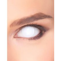 Kontaktlinsen weiss komplett - Thema: Halloween - Weiß