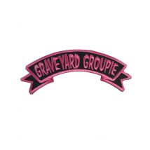 Kreepsville Gothic Aufnäher Graveyard Groupie pink-schwarz - Thema: Fasching und Karneval - Schwarz