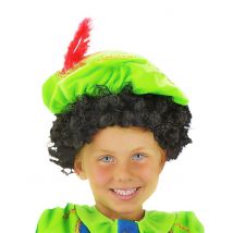 Lockenkopf Kinder Perücke schwarz - Thema: Fasching und Karneval