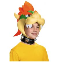 Bowser Mütze für Kinder Nintendo Lizenzartikel bunt - Thema: Fasching und Karneval - Weiß