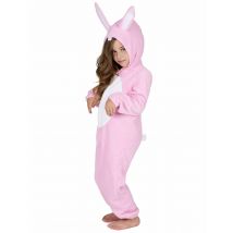 Niedliches Häschen-Kostüm Hasen-Kinderkostüm rosa-weiss - Thema: Fasching und Karneval - Rosa/Pink - Größe 110/116 (5-6 Jahre)