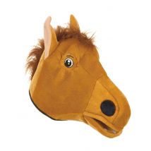 Pferdemaske mit Mähne Tiermaske braun - Thema: Fasching und Karneval - Braun