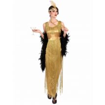 Charleston-Kleid 20er-Kostüm gold - Thema: Fasching und Karneval - Gold - Größe M