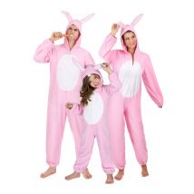Hasen-Gruppenkostüm für Familien rosa-weiss - Thema: Fasching und Karneval - Rosa/Pink
