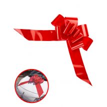 Riesen-Schleife rot 58 cm - Thema: Fasching und Karneval - Rot/Rotbraun
