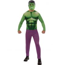 Hulk-Kostüm Marvel-Lizenzkostüm grün-violett - Thema: Mottoparty - Grün - Größe L