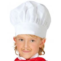 Kinder-Kochmütze weiss - Thema: Fasching und Karneval - Weiß
