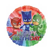 PJ Masks Alumium Ballon Happy Birthday bunt 43cm - Thema: Geburtstag und Jubiläum