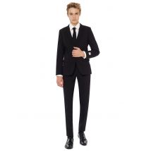 Mr. Black-Kostüm für Jugendliche Opposuits schwarz - Thema: Mottoparty - Schwarz - Größe 158/164 (14-16 Jahre)