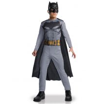 Batman-Kinderkostüm Comicfigur Lizenzkostüm grau-schwarz - Thema: Fasching und Karneval - Silber/Grau - Größe 104/116 (5-6 Jahre)