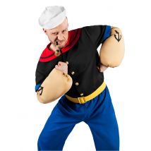 Popeye-Kostüm für Herren Seemann Faschingskostüm bunt - Thema: Fasching und Karneval - Bunt - Größe XL