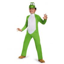 Yoshi-Kostüm für Kinder Super Mario grün-weiß - Thema: Fasching und Karneval - Grün - Größe 140/152 (10-12 Jahre)