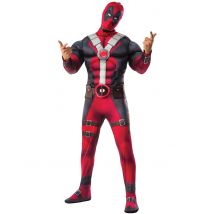 Deadpool-Kostüm Marvel-Linzenzartikel rot-schwarz - Thema: Fasching und Karneval - Größe M / L