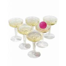 Prosecco-Pong Spiel 15-teilig bunt - Thema: Fasching und Karneval - Rosa/Pink