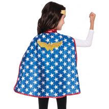 Wonder Woman Accessoire-Kit für Kinder 2-teilig bunt - Thema: Fasching und Karneval - Blau